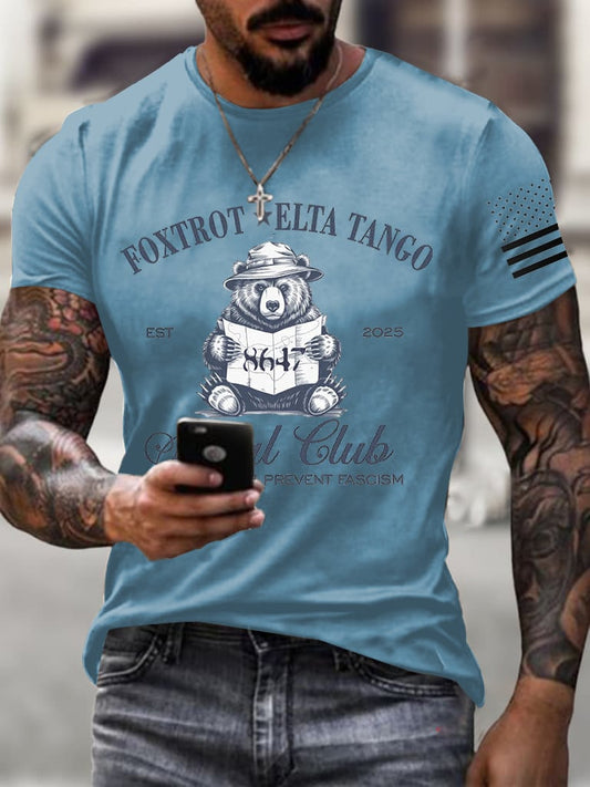 Men's Fashion Printed Casual T-shirt