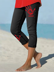 Women's MMIW Red Handprint Leggings