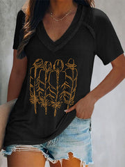 Women's every child matters V-neck T-shirts