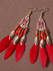 Native American feather earrings