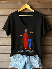 Women's you are not forgotten V-neck tops