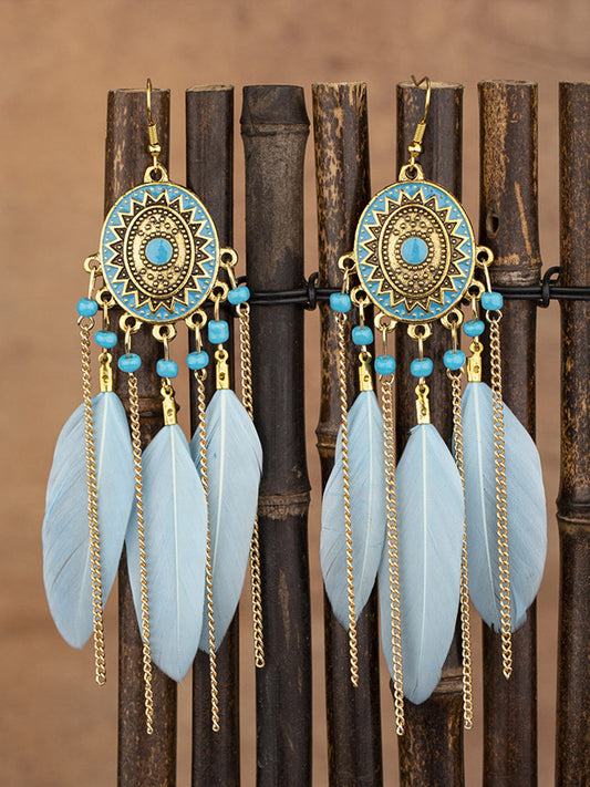 Native American feather earrings