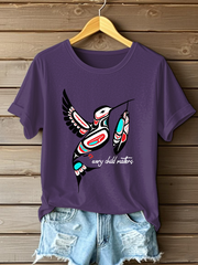 Women's Every Child Matters Printed Casual T-Shirt