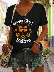 Women's Every Child Matters Printed Casual T-Shirt