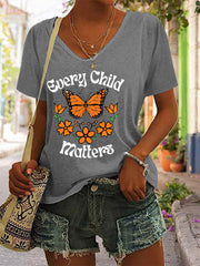 Women's Every Child Matters Printed Casual T-Shirt