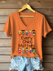 Women's Every Child Matters Printed Casual T-Shirt