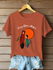 Women's Every Child Matters Printed Casual T-Shirt