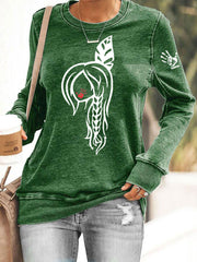 Women's MMIW Printed Casual Sweatshirt