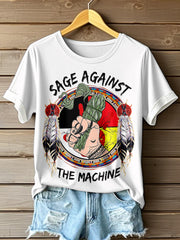 Women's Sage Against The Machine Print T-Shirt