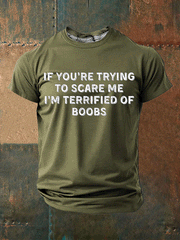 Men's Funny Slang Sarcasm 3D Print Short Sleeve T-Shirt