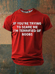 Men's Funny Slang Sarcasm 3D Print Short Sleeve T-Shirt