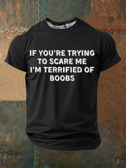 Men's Funny Slang Sarcasm 3D Print Short Sleeve T-Shirt