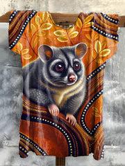 Women's Indigenous Common brushtail possum Art Print T-Shirts