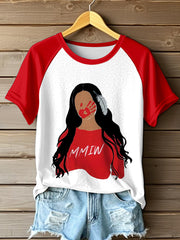 Women's MMIW Print Crew Neck T-Shirt