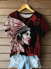 Women's MMIW Printed Casual T-Shirt