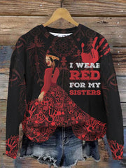 Women's MMIW Printed Casual Sweatshirt
