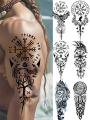 💥Buy 7 free shipping 💥Viking Tattoo Stickers (Tattoo Sticker Set - 6 Patterns)