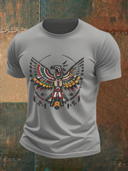 Men's Thunderbird Native American Print Casual T-shirt
