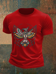 Men's Thunderbird Native American Print Casual T-shirt