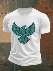Men's Thunderbird Native American Print Casual T-shirt