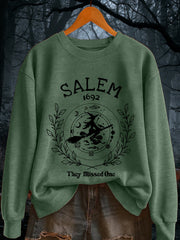 Women's Funny Halloween Witch Salem 1692 They Missed One Sweatshirt