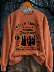 Women's Funny Halloween Witch Salem Annual Since1692 They Missed One Casual Sweatshirt