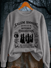 Women's Funny Halloween Witch Salem Annual Since1692 They Missed One Casual Sweatshirt
