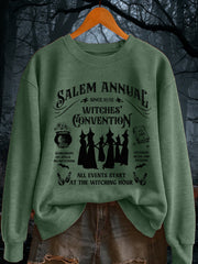 Women's Funny Halloween Witch Salem Annual Since1692 They Missed One Casual Sweatshirt