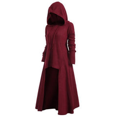 Women's Halloween Hooded Long Dress Coat