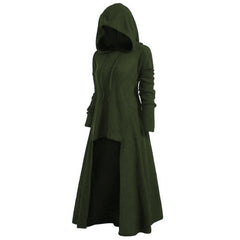 Women's Halloween Hooded Long Dress Coat