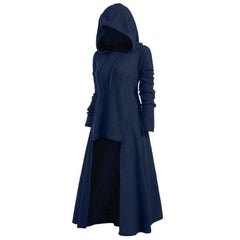 Women's Halloween Hooded Long Dress Coat
