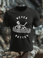 Men's Funny Skull Casual Tee