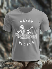 Men's Funny Skull Casual Tee