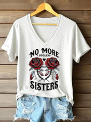 Women's MMIW Printed Casual T-shirt