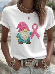 Women's Pink Ribbon Breast Cancer Awareness Tee