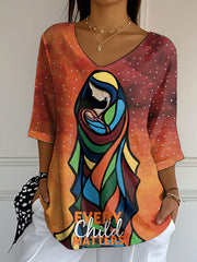 Women's Every child matters V-collar T-shirts