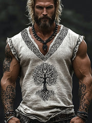 Men's Viking cotton and linen vests