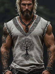 Men's Viking cotton and linen vests