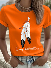 Women's Every Child Matters Feather Print T-Shirt