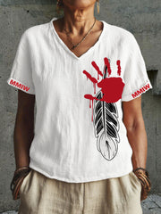 Women's MMIW V-neck tops
