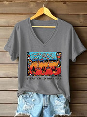 Women's Every Child Matters Printed Casual T-shirt