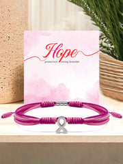 Women's breast cancer pink bracelet