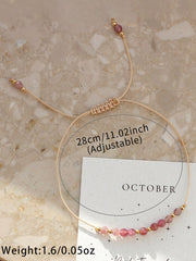 Women's Breast Cancer Pink Adjustable Bracelet