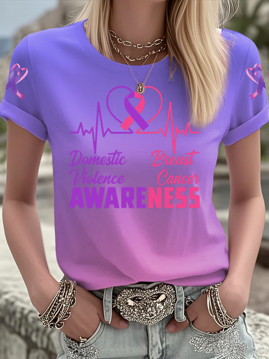 Women's Breast Cancer short-sleeved T-shirt