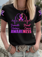 Women's Breast Cancer short-sleeved T-shirt