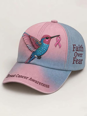 Breast Cancer Awareness Print Casual Unisex Hat