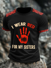 Men's I wear red for my sisters T-shirts