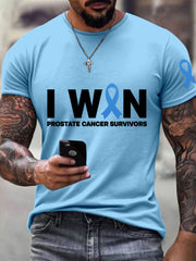 Men's Prostate Cancer Awareness Print T-Shirt