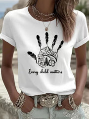 Women's Every Child Matters Printed Casual T-shirt