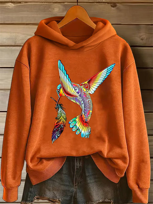 Women's "Orange Shirt Day" Printed Hooded Sweatshirt